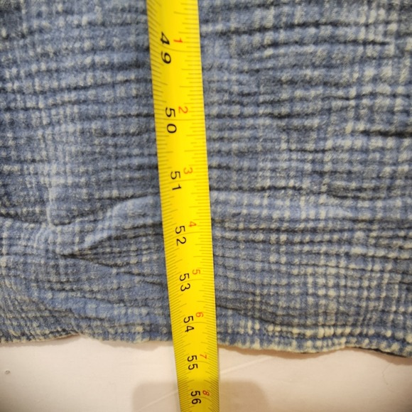 Zenana Women's Medium Washed Hazel Blue Wide Leg Overall Size S - Picture 5 of 7